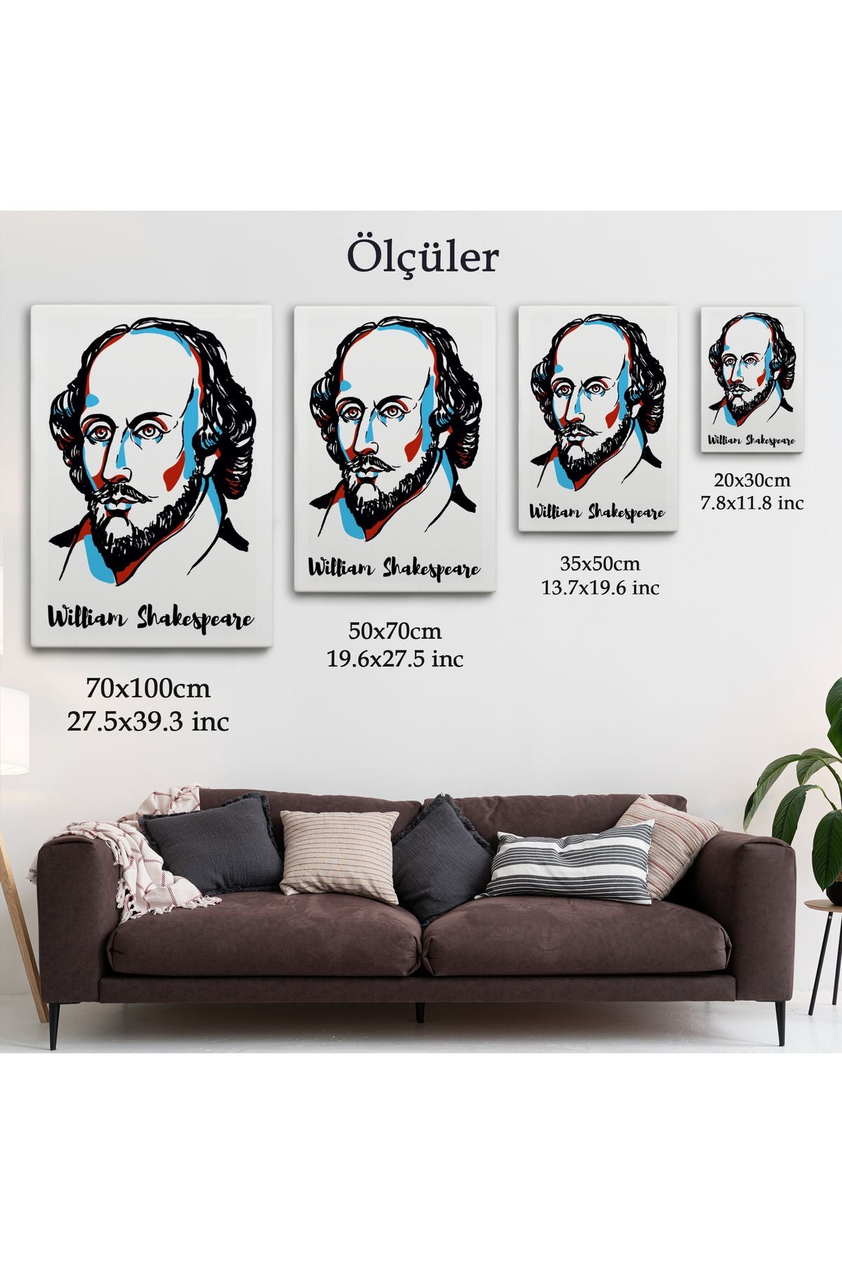 William Shakespeare Dekoratif Kanvas Tablo-5968