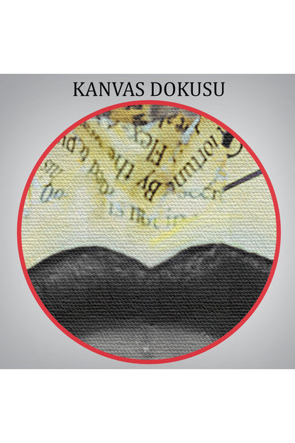 Fermuar Makyajlı Güzel Kızın Yakın Çekim Portresi Kanvas Tablo-4973