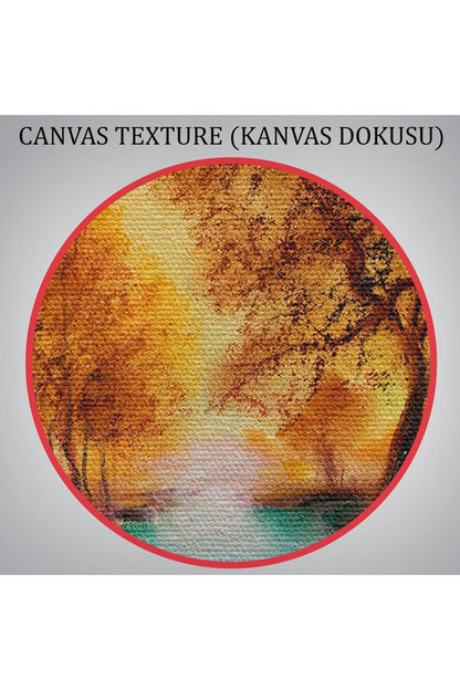 Yaz Mevsimi Manzaralı Kanvas Duvar Tablosu-1181