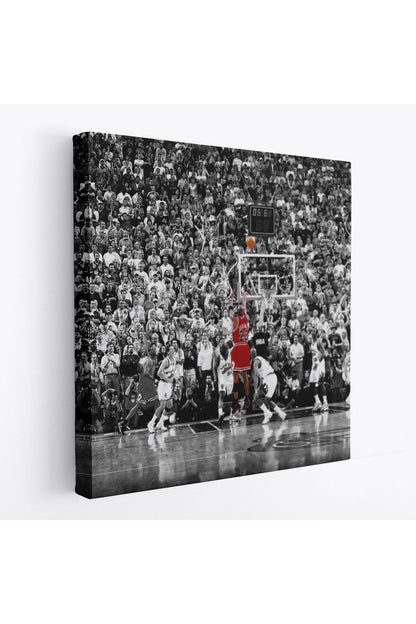 Michael Jordan Üçlük Şutu Kanvas Tablo-5171