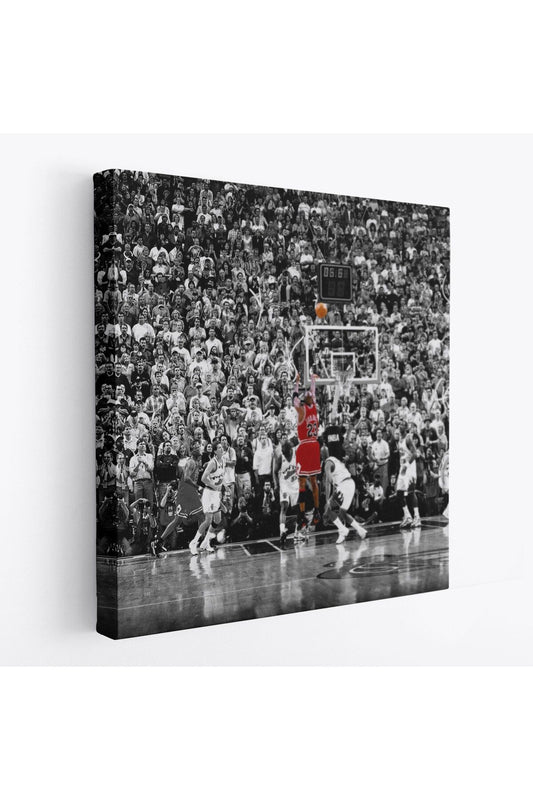 Michael Jordan Üçlük Şutu Kanvas Tablo-5171