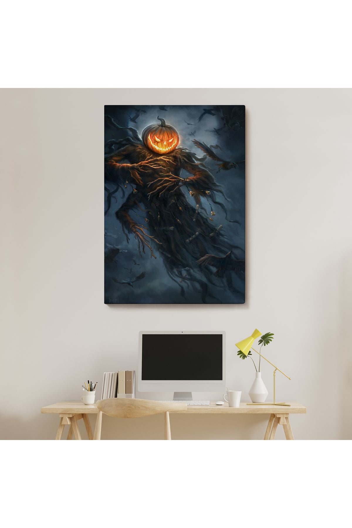 modagos068 Cadılar Bayramı Helloven Dekoratif Duvar Tablosu -6193