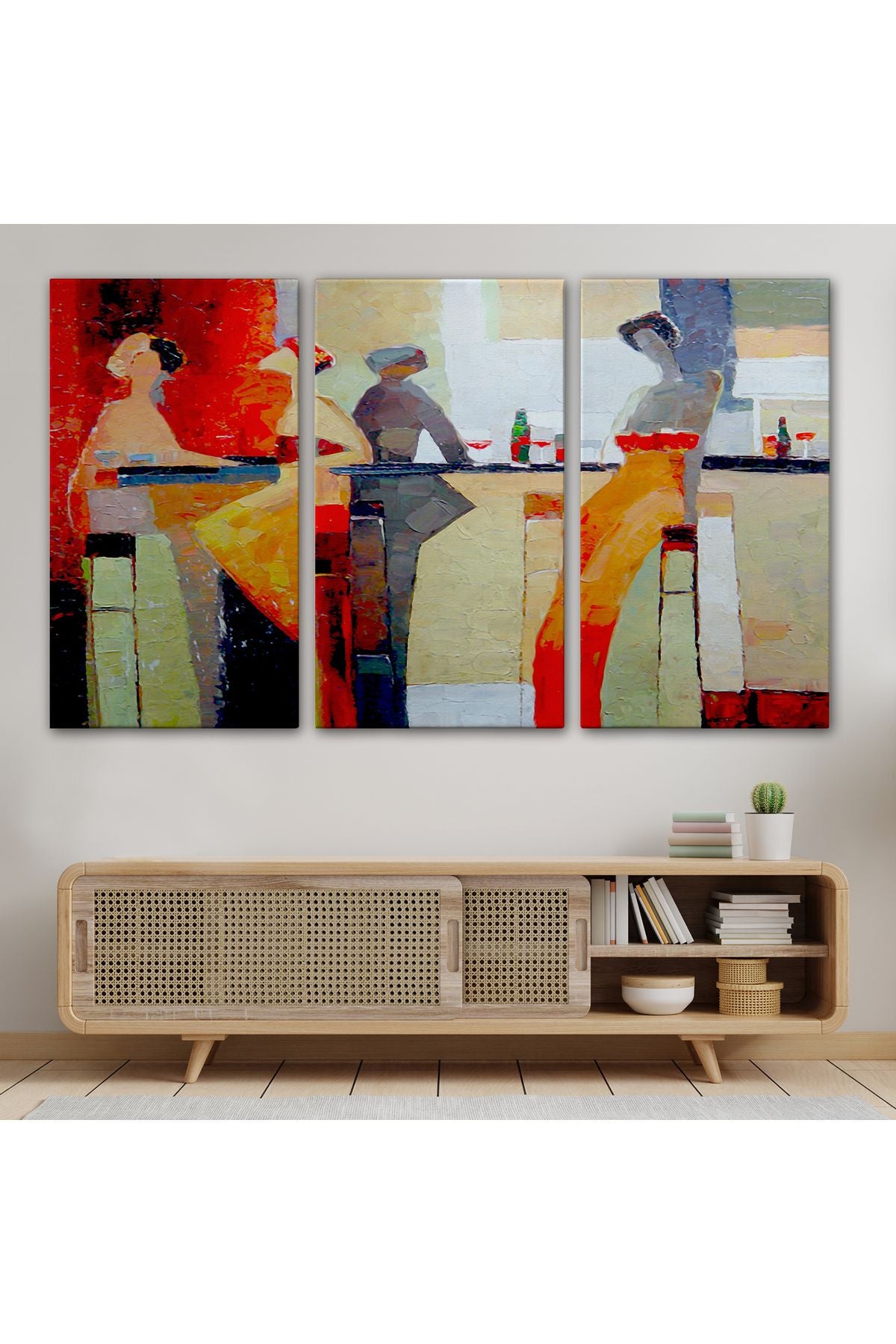 Özel Tasarım, Dekortif BaskıPubdaki Kadınlar Tablosu - Women in the Pub -6604