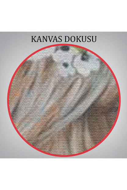 Beyaz Çiçek Taçlı İnek Tablo-5875