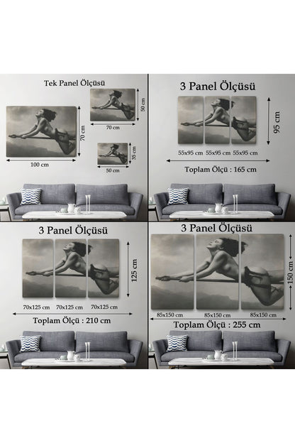 Süpürgeye Binen Çıplak Cadı Tablo, Cadılar Bayramı Gotik Tablo, William Mortensen-5395