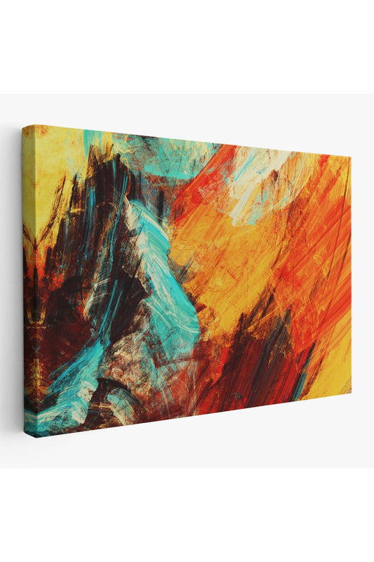 Fütüristik Soyut  Görünüm Dekoratif Kanvas Duvar Tablosu-3560