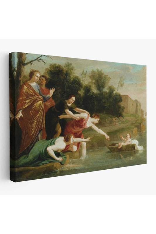 Jacques Stella - Musa'nın Bulunuşu Tablosu - The Finding of Moses-6579