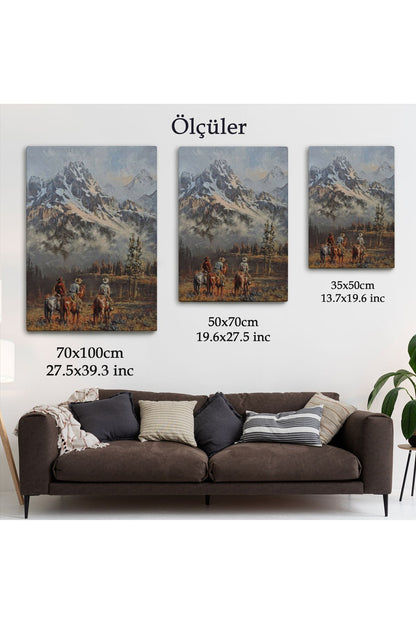 HG Amerikalı Kovboylar Dekoratif Duvar Tablosu-6149