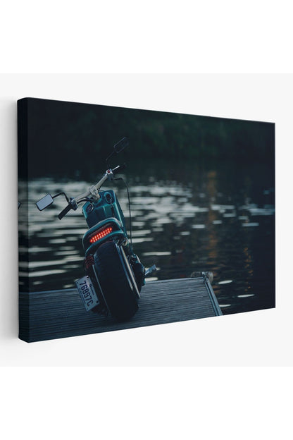 Motosiklet Kanvas Tablo, Büyük Kanvas Tablo, Motosiklet Sürücüleri İçin Bir Hediye-5379