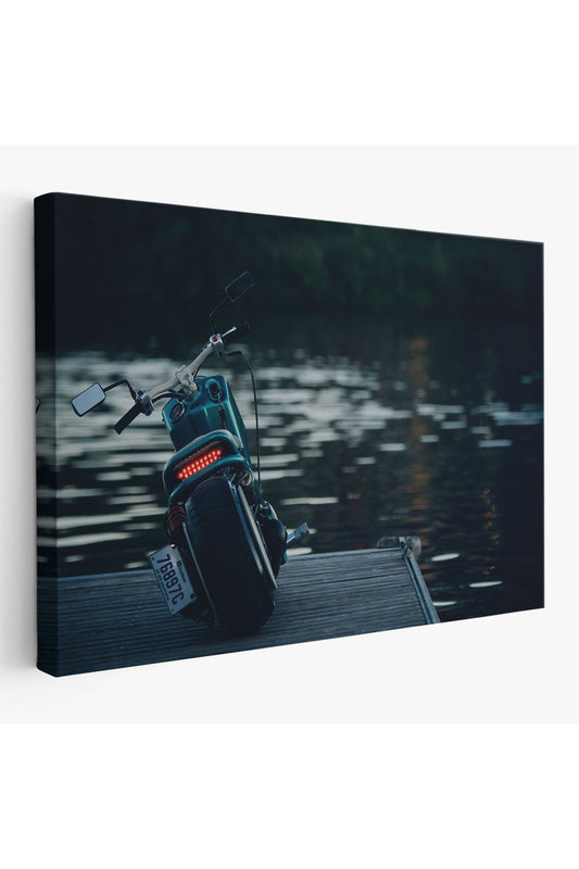 Motosiklet Kanvas Tablo, Büyük Kanvas Tablo, Motosiklet Sürücüleri İçin Bir Hediye-5379