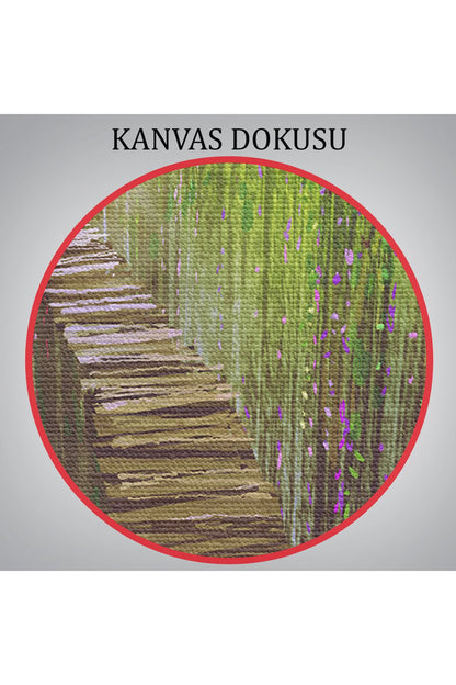 Sarmaşıklar İçinde Yürüyen Şavaşçı Dekoratif Kanvas Duvar Tablosu-3642