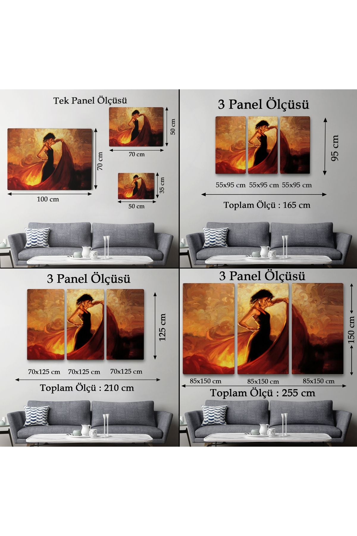 İspanyol Dansçı Kadın Tablosu-6595