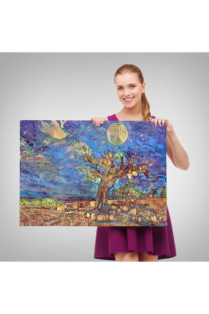 Yaşlı Ağaç ile Sihirli Moderd Manzara Duvar Tablosu-3504