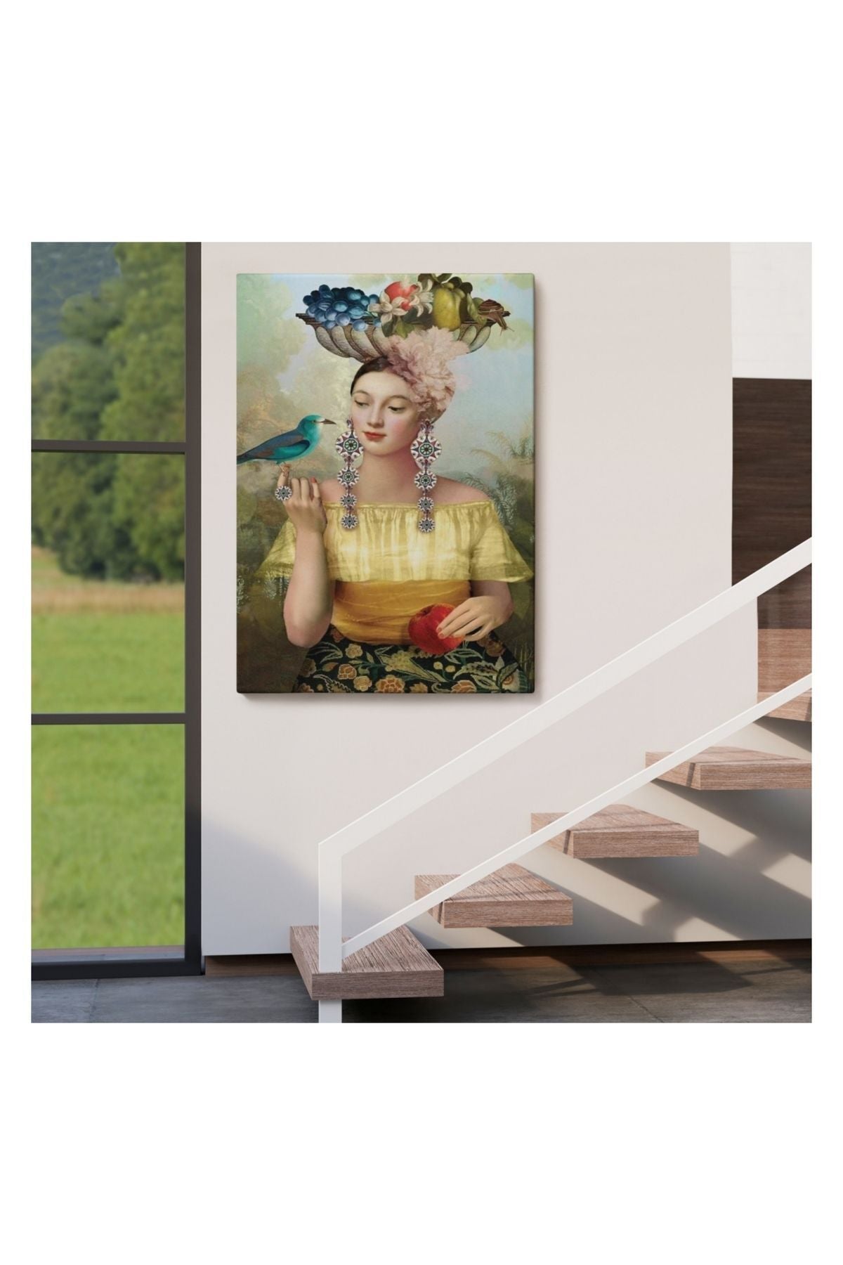 Kanvas Tablo, Duvar Dekoru, Nine of Pentacles Dokuz Tılsım 6401 BUNGKNV