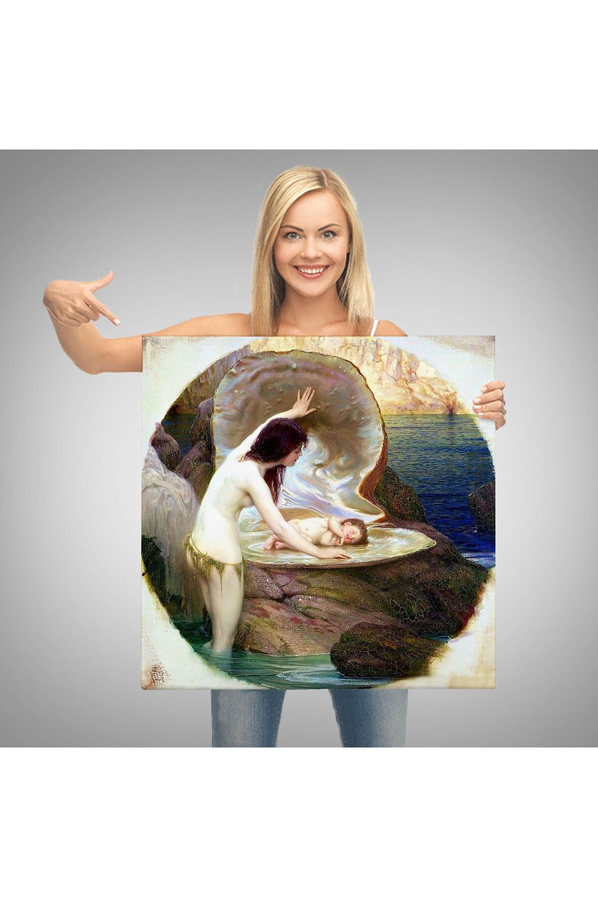 Hz Meryem ve Hz İsa Kanvas Tablo-5869