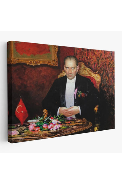 Keskin Bakışlı Atatürk Tablosu-6553