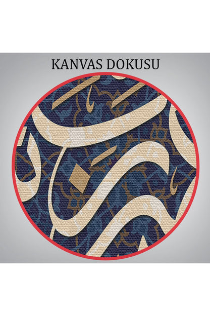 Rabbim Zorlaştırma Kolaylaştır Hayırla Sonuçlandır Yazılı Dekoratif Kanvas Tablo-3314