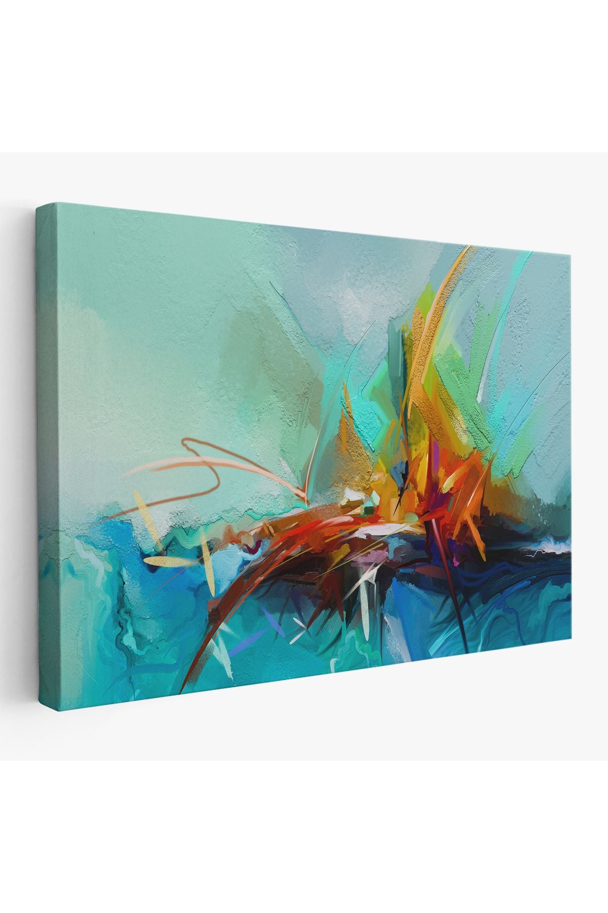 Çağdaş Sanat Soyut Yağlıboya Görünüm Dekoratif Tablo-3614