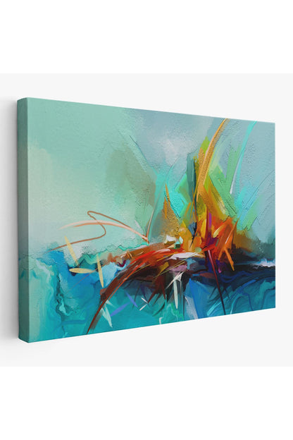 Çağdaş Sanat Soyut Yağlıboya Görünüm Dekoratif Tablo-3614