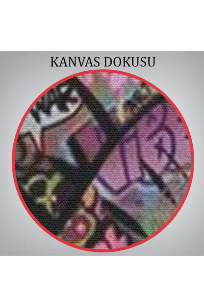 Bansky El Hareketi Kanvas Tablo, Graffiti Zafer İşareti Sokak Sanatı Tablo-5309