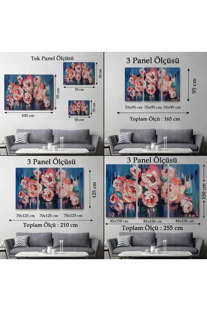 Şakayık Çiçeği Tablosu, Kanvas Duvar Tablosu-1198