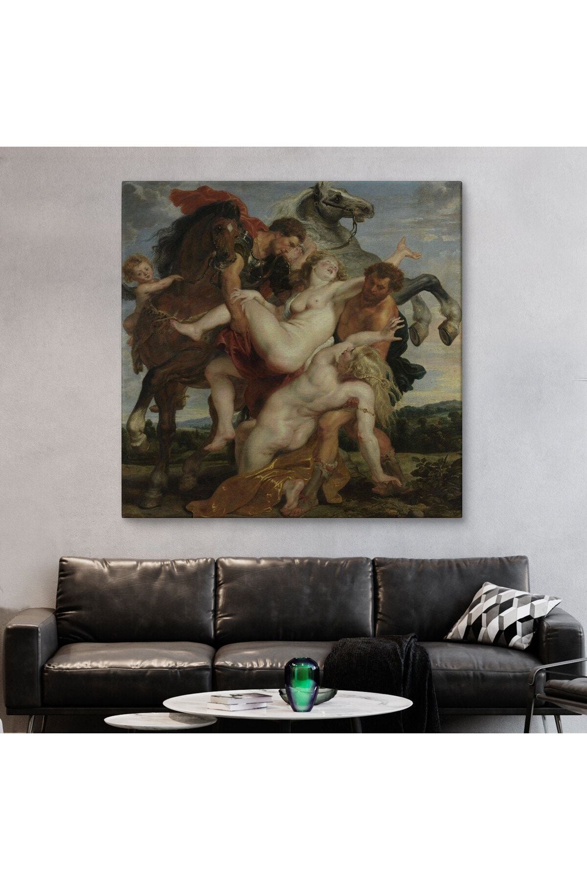 Peter Paul Rubens The Rape of Leucippus' Daughters Kanvas Tablo -5880