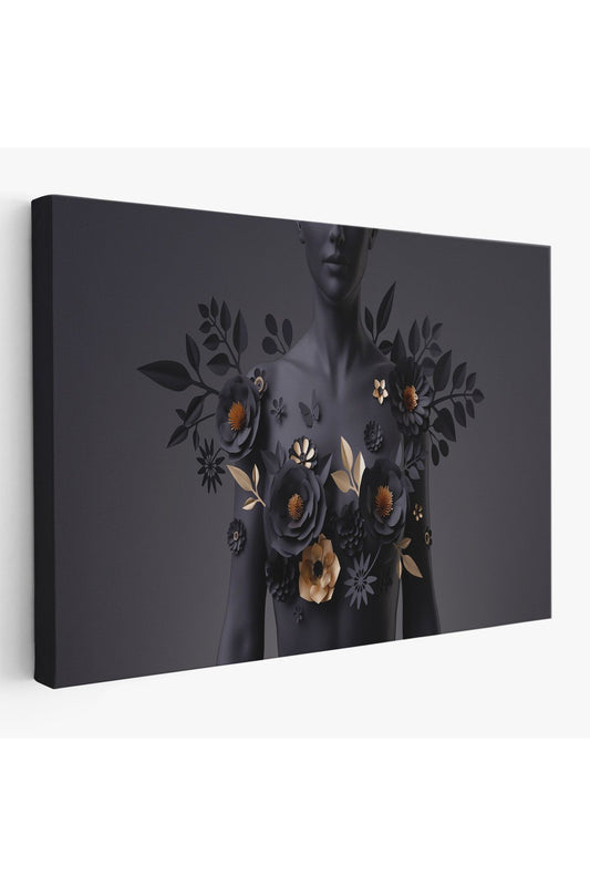 Dekoratif Kadın Büstü Duvar Tablosu-3558