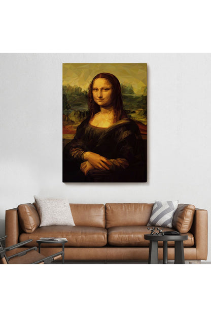 Mona Lisa Leonardo da Vinci tablosu Dekoratif Kanvas Duvar Tablosu-5955