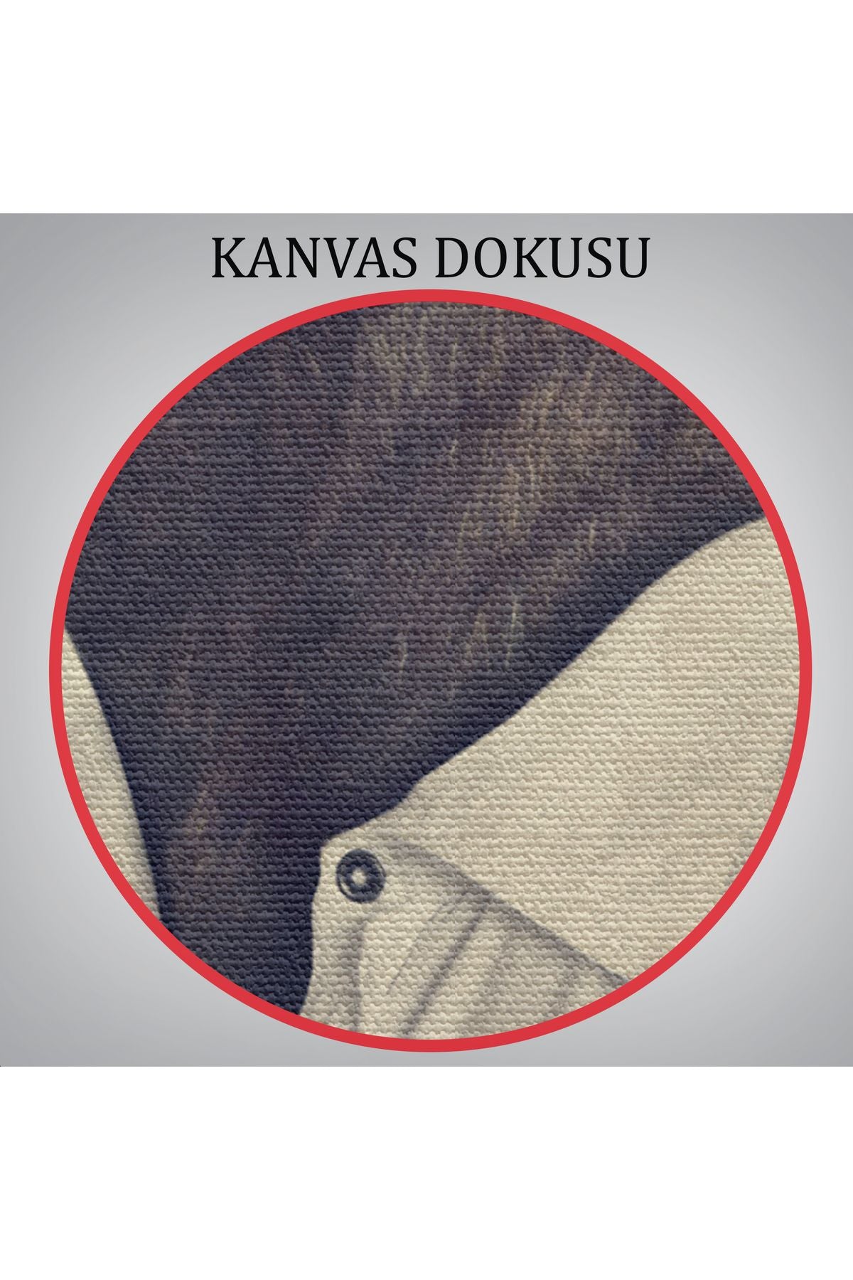 Geyik Kafalı İnsan Kanvas Tablo-4984