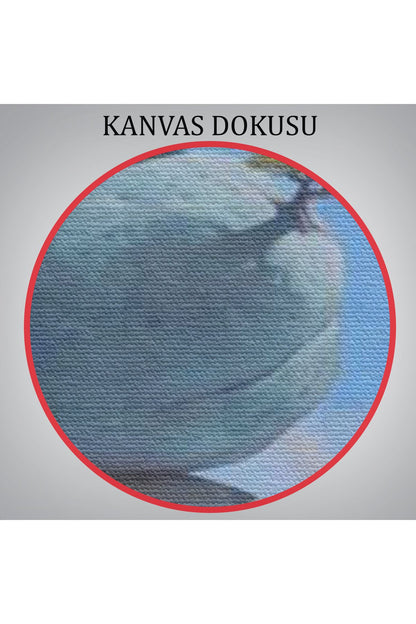 Sahilde Renkli Denge Taşları, Meditasyon, Yoga, Spiritüel Baskı Kanvas Tablo-5239