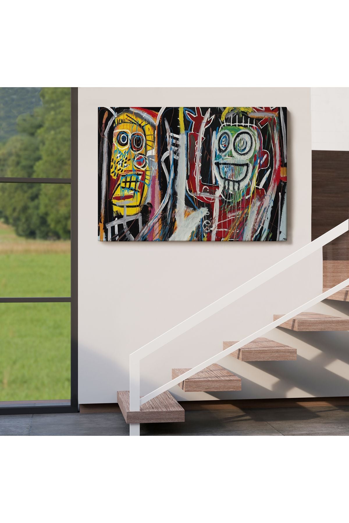 Jean Michel Basquiat, Boom Patmala Eseri Kanvas Tablo-5032