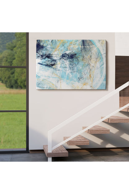Fütüristlik Soyut Dekoratif Kanvas Duvar Tablosu-3471