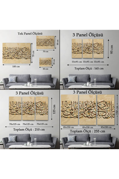 Benim İbadetim Hayatım ve Ölümüm Alemlerin Rabbi Allah İçindir,Dekoratif Tablo-3309