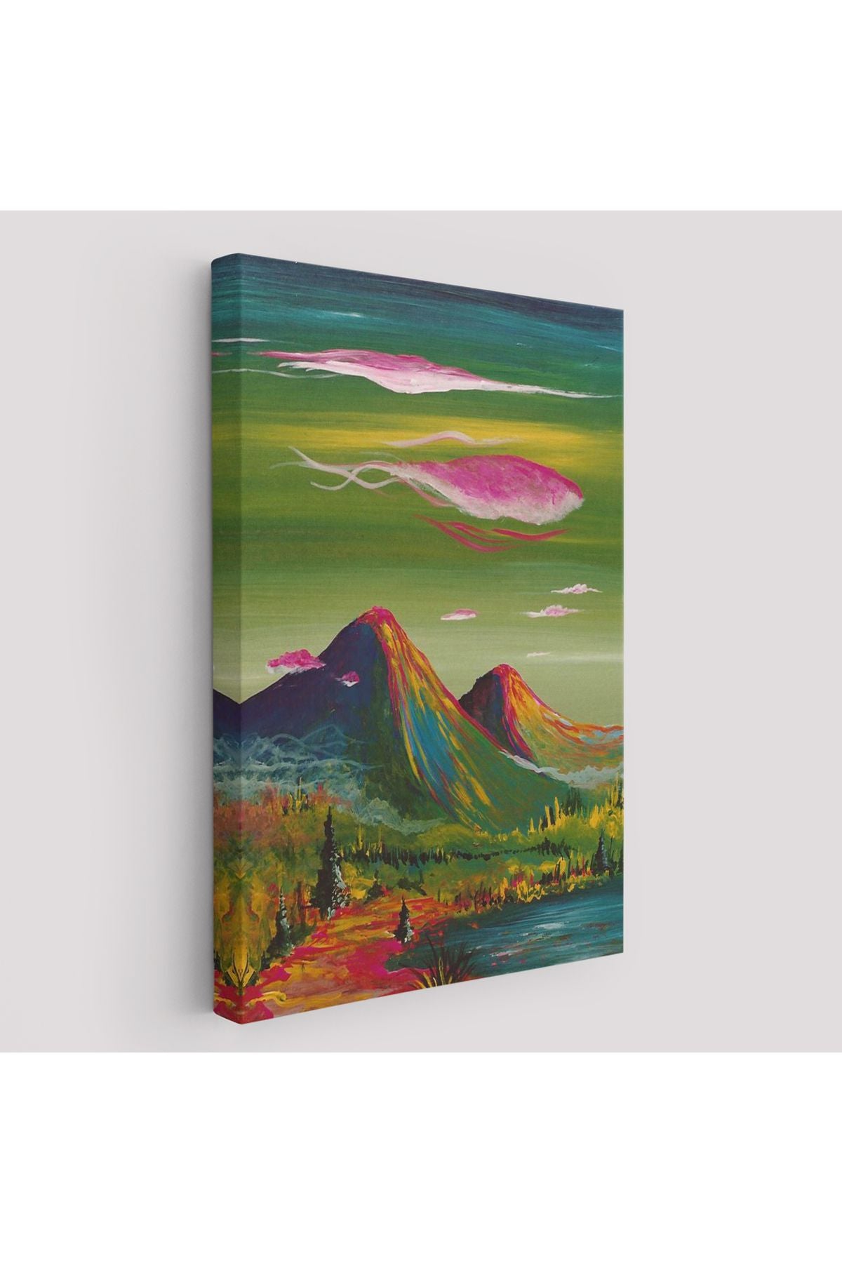 Dağ Manzarası Dekoratif Duvar Tablosu-6122