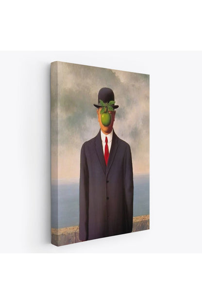 Renee Magritte'in Adamın Oğlu İsimli Eseri Kanvas Tablo-5132