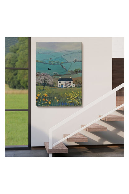 Kanvas Tablo, Duvar Dekoru, Köy Evi Manzarası İngiltere 6023 BUNGKNV