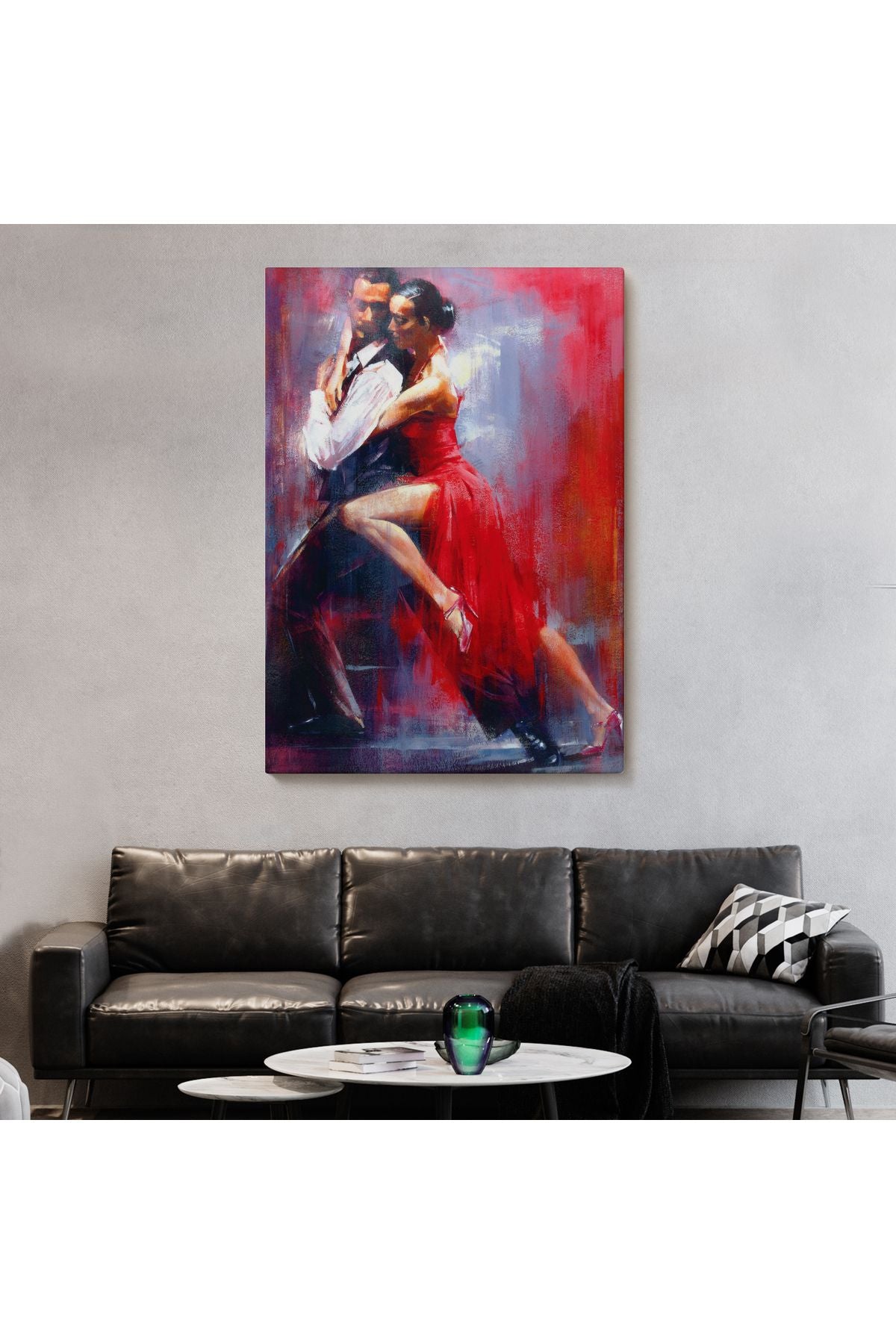 Tango Yapan Çift Dekoratif Duvar Tablosu-6427