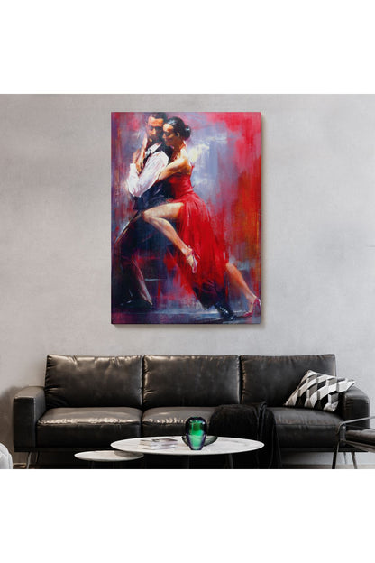 Tango Yapan Çift Dekoratif Duvar Tablosu-6427