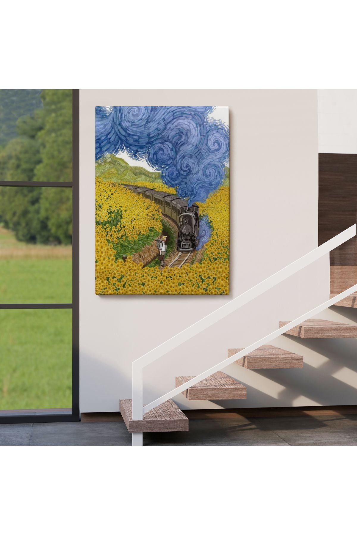 Vincent van Gogh'un Renkli Tasviri Duvar Tablosu-6224