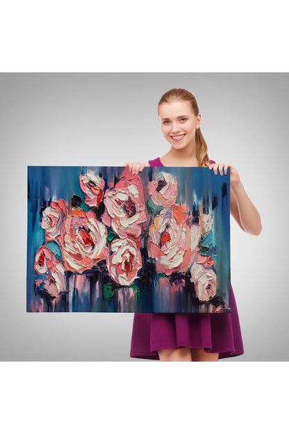 Şakayık Çiçeği Tablosu, Kanvas Duvar Tablosu-1198