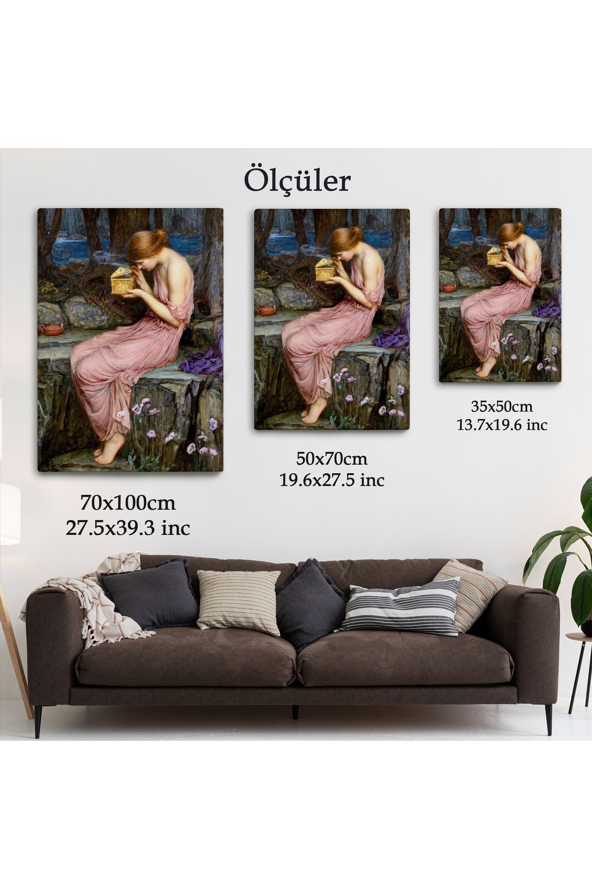 Psyche Altın Kutuyu Açıyor Yunan Mitolojisi Duvar Tablosu-6261