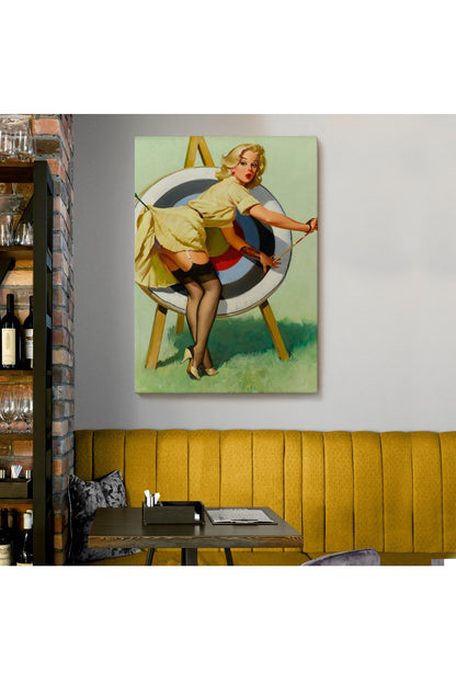 Tshp seri001 Sexi Okçu Kadın Dekoratif Duvar Tablosu-6433