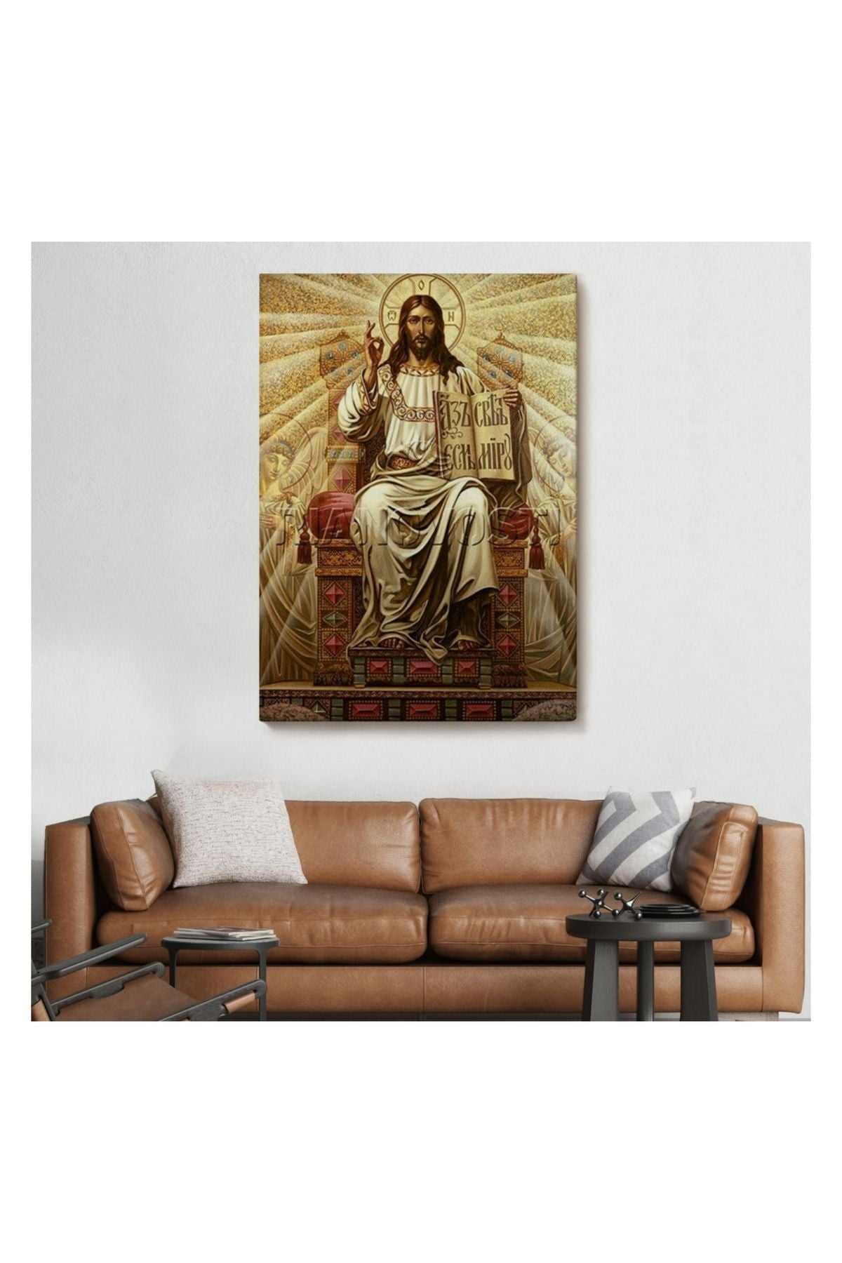 Kanvas Tablo, Duvar Dekoru, Hz İsa Long live Christ the King 6189 BUNGKNV