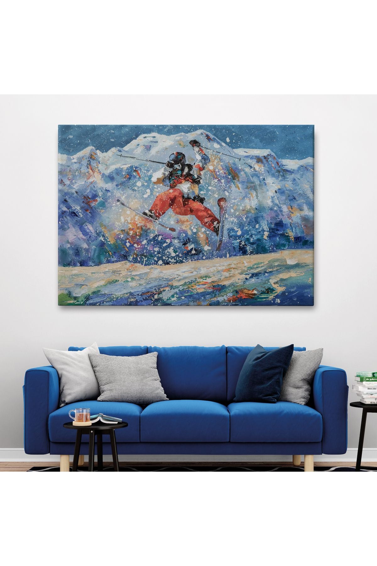 Serbest Stil Kayan Kayakçı Duvar Tablosu-3482