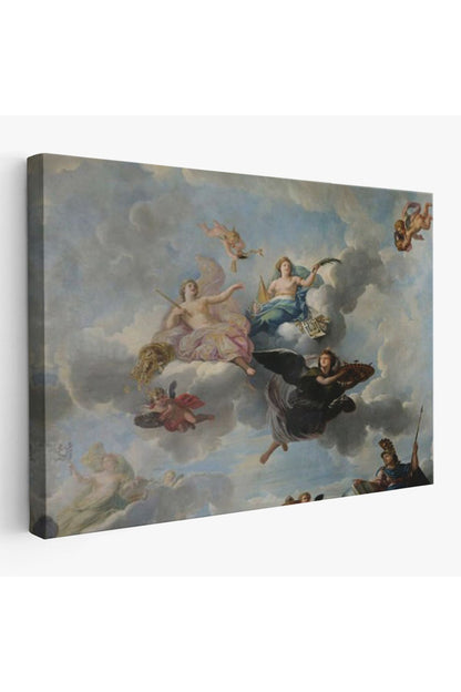 Bulutlaların Üzerindeki Melekler Rönesans Tablosu - Antoine Hoarse Zenith-6582