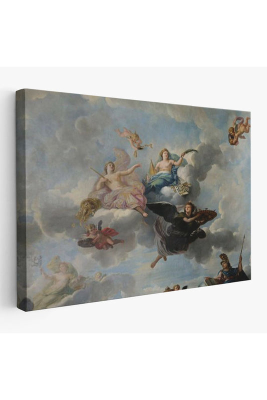 Bulutlaların Üzerindeki Melekler Rönesans Tablosu - Antoine Hoarse Zenith-6582