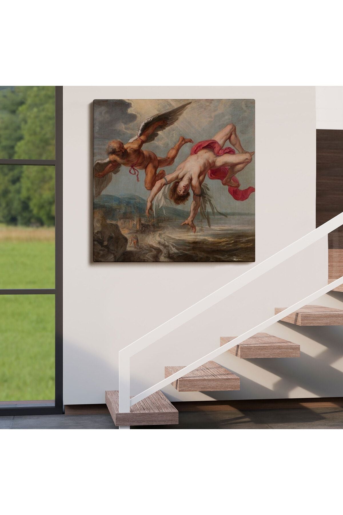 İcarus'un Uçuşu Dekoratif Duvar Tablosu-5859