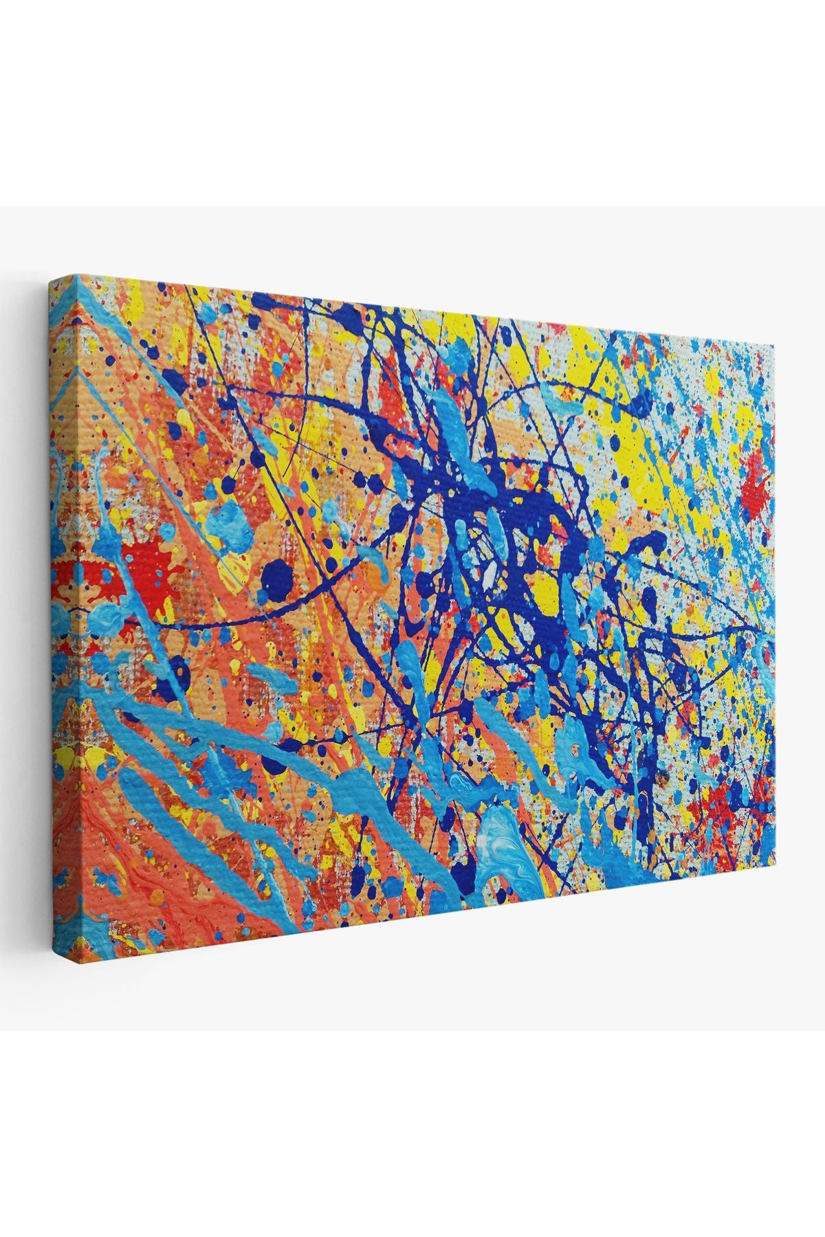 Soyut Sanatsal Yağlıboya Görünüm Dekoratif Kanvas Duvar Tablosu-3549
