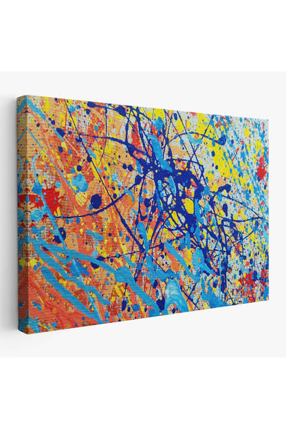 Soyut Sanatsal Yağlıboya Görünüm Dekoratif Kanvas Duvar Tablosu-3549