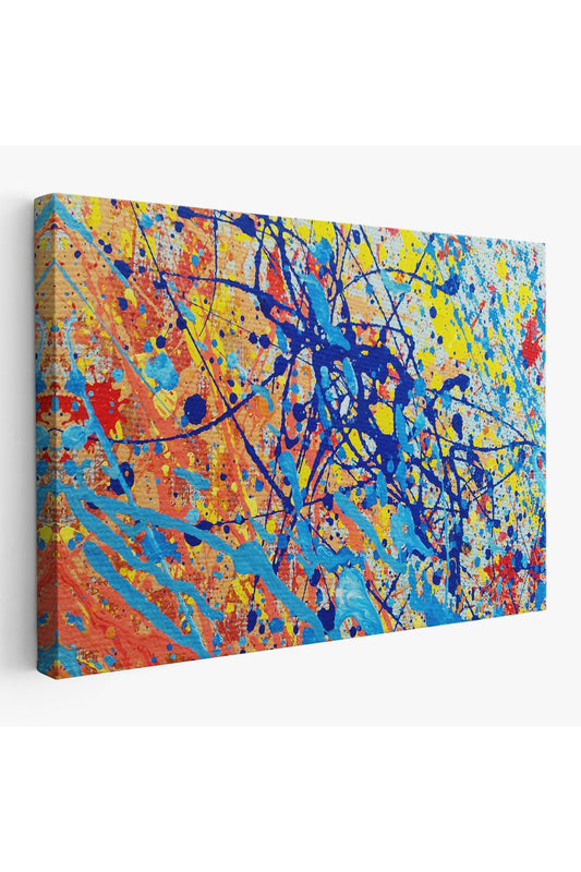 Soyut Sanatsal Yağlıboya Görünüm Dekoratif Kanvas Duvar Tablosu-3549